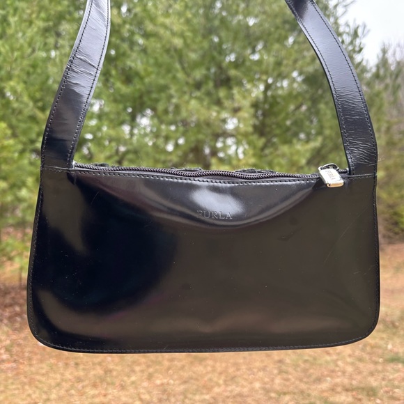 Furla Persian Lamb Fur Leather Shoulder Bag - Picture 3 of 17